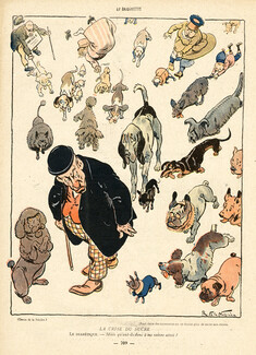 Raymond de la Nézière 1916 La Crise du Sucre, Le Diabétique, Dogs