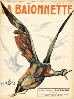 Jacques Nam 1916 Les Canards, Ducks, La Baïonnette Cover