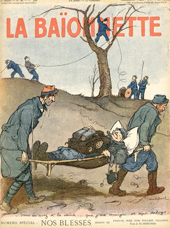 Francisque Poulbot 1916 "Nos Blessés" World War I