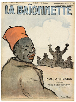 La Baïonnette 1916 N°65 "Nos Africains", Francisque Poulbot