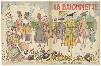 Fabien Fabiano 1916 Modes de Guerre, Fashion during World War I