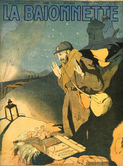 Marco de Gastyne 1916 Christmas, World War I, La Baïonnette cover