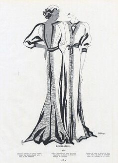 Léon Bénigni 1934 Schiaparelli, Dress for Indoors