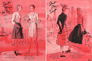 René Bouët-Willaumez 1942 John Frederics, Lord and Taylor, Russeks, 4 pages