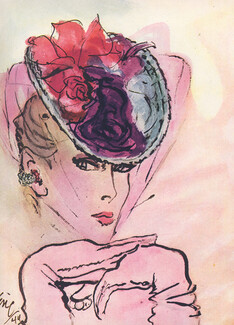 Eric 1944 Hats in Bloom... Reine (Millinery), 4 pages