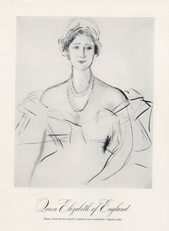 Augustus John 1941 Queen Elizabeth of England, Portrait