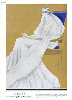 Renéburel 1932 Madeleine Vionnet, Angelica de Gainza, Wedding Dress