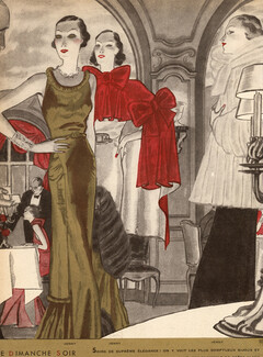 Jenny 1933 Evening Gowns, Restaurant, Jacques Demachy
