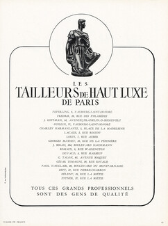 Les Tailleurs de Haut Luxe de Paris 1950