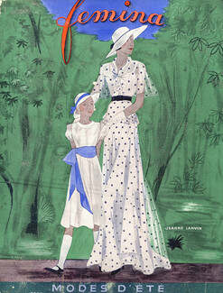 Jacques Demachy 1932 Femina Cover, Jeanne Lanvin