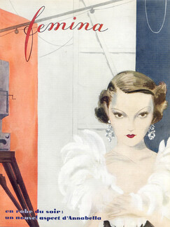 Schiaparelli 1933 Fémina Cover, Annabella, Jacques Demachy