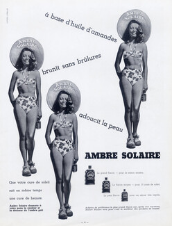 Ambre Solaire 1948 Swimwear, Suzy Bastide Lucien Lorelle