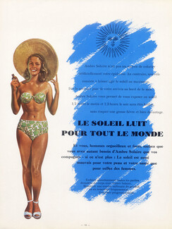 Ambre Solaire 1949 Swimwear, Suzy Bastide, Lucien Lorelle