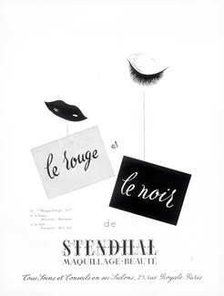 Stendhal (Cosmetics) 1951 "Le Rouge et le Noir" Making-up