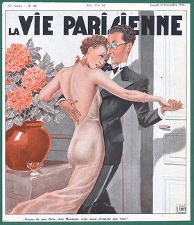Georges Léonnec 1936 Dancers, Flirting, Sexy Looking Girl