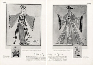Domergue 1923 "Pour le Bal Chinois de l'Opéra" Theatre Costume