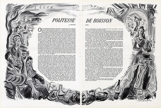 Politesse de Boisson, 1946 - Reschofsky, Texte par Maurice Bedel