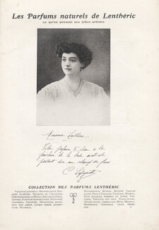 Lenthéric (Perfumes) 1908 Lapeyretty, Autograph