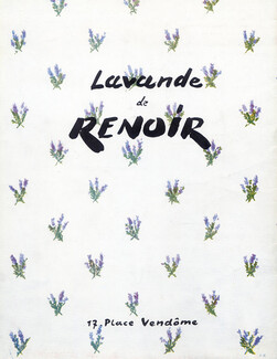Renoir (Perfumes) 1944 Lavande, 17 Place Vendôme Paris