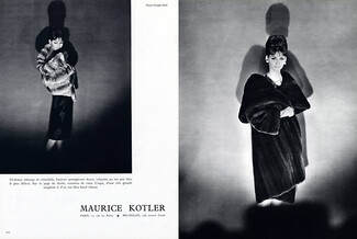 Maurice Kotler 1960 Chinchilla, mink, Georges Saad Fur Coat