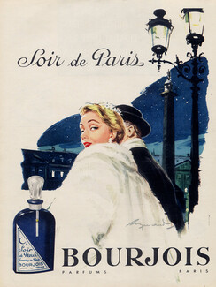 Bourjois (Perfumes) 1956 Soir de Paris, Raymond (Brénot)