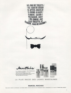Marcel Rochas (Perfumes) 1967 Moustache