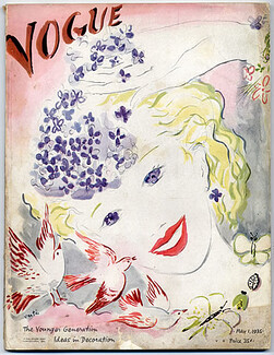 Vogue USA 1935 May 1st, Marcel Vertès, Christian Bérard, Cecil Beaton, Schiaparelli