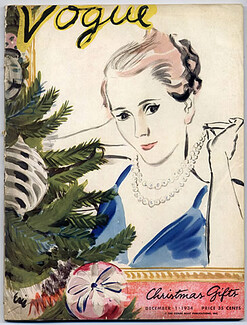 Vogue USA 1934 December 1st, Christmas Gifts, Eric, Ruth Grafstrom, Lucien Lelong, Maggy Rouff, Madeleine Vionnet, Horst