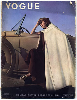 Vogue USA 1934 December 15th, Holiday, Travel, Resort Fashions - Hoyningen-Huene, Schiaparelli, Paquin, Rochas, Maggy Rouff, Ruth Grafstrom, Horst