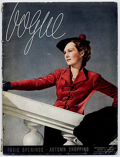 Vogue USA 1935 September 1st, Horst, Schiaparelli, Chanel, Christian Bérard, Ruth Grafstrom
