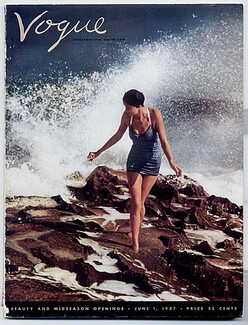 Vogue USA 1937 June 1st, Toni Frissel, Lord And Taylor, René Bouët-Willaumez, Duchess of Windsor, Cecil Beaton, Schiaparelli, Chanel
