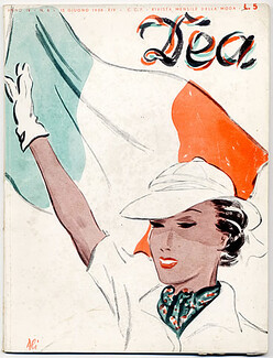 Dea 1936 June 15, Rivista Italiana di Moda, Italian Fashion magazine, Ali, Brunetta