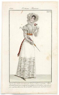 Le Journal des Dames et des Modes 1820 Costume Parisien N°1905