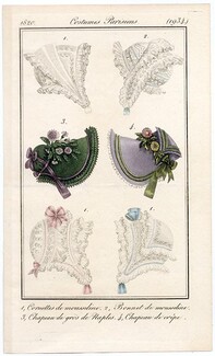 Le Journal des Dames et des Modes 1820 Costume Parisien N°1934