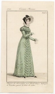 Le Journal des Dames et des Modes 1820 Costume Parisien N°1942