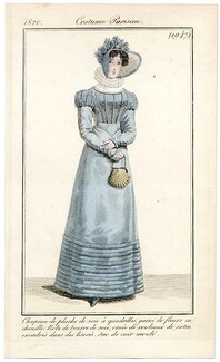Le Journal des Dames et des Modes 1820 Costume Parisien N°1947