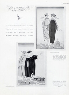 George Barbier 1920 Madeleine & Madeleine "La promenade en auto"