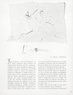 L'automne, 1949 - Autumn, Text by Jean Cocteau
