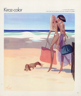 Edmond Kiraz 1977 Bathing Beauty, Topless, Swimwear