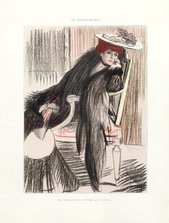 Pierre-Georges Jeanniot 1906 "En attendant sa voiture", Elegant