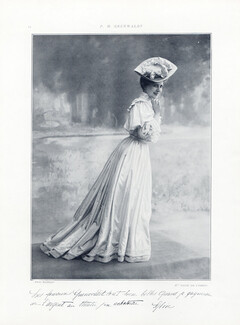 Grunwaldt 1904 Mlle Sylvie (Théatre Odéon), Personalities in praise the House Grunwaldt, Autographs