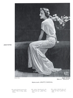 Jean Patou 1934 Arlette Marchal, "Newvelvet", Photo Madame D'Ora