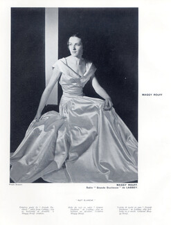 Maggy Rouff (Couture) 1934 Scaioni, Evening Gown, Labbey (Fabric)
