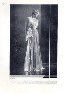 Madeleine Vionnet 1932 Evening Gown, Photo Boris Lipnitzki