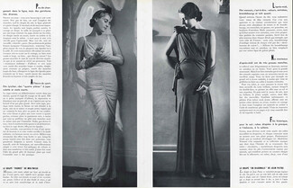 Molyneux, Jean Patou 1935 Evening Gowns, Photo Boris Lipnitzki