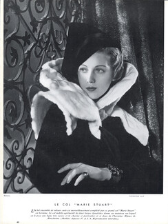 Fourrures Max 1935 "Marie-Stuart" fur Collar, Harry Meerson