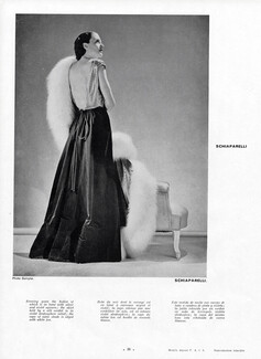 Schiaparelli 1934 backless black Evening Gown, Dorvyne