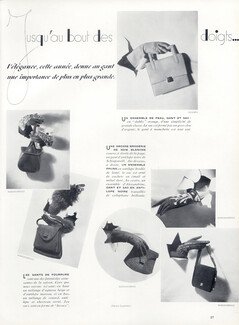 Jusqu'au bout des doigts, 1937 - Schiaparelli, Hermès, Alexandrine, Aris, Nicolet, Bunting, Hellstern "Gloves & Shoes" Boris Lipnitzki