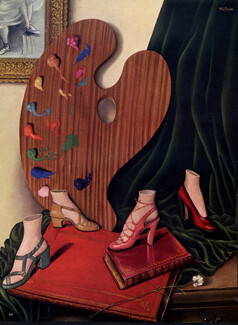I. Miller (Summer Shoes) 1942 Sandal, ballet slipper, Milena Pavlovic Barili