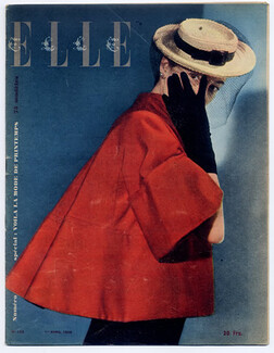 ELLE 1948 N° 123 René Gruau, Schiaparelli, Paquin, Lucien Lelong, Balenciaga..., 22 pages